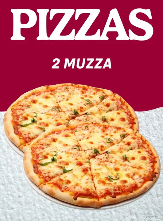 Promo 2 pizzas muzza a $26.900